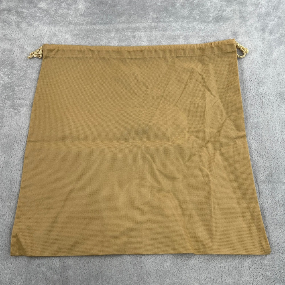 Vintage Boho Dust Bag Tan Drawstring Western Purse Handbag Storage 19x19 - Picture 3 of 7